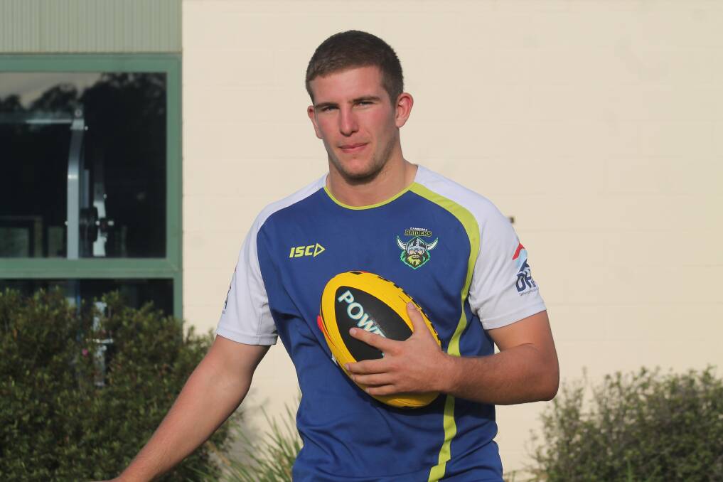 Queanbeyan Kangaroos prop Brett Solomon will make his starting debut for the Canberra Raiders under-20s side against Newcastle on Sunday. Photo: Joshua Matic, Queanbeyan Age