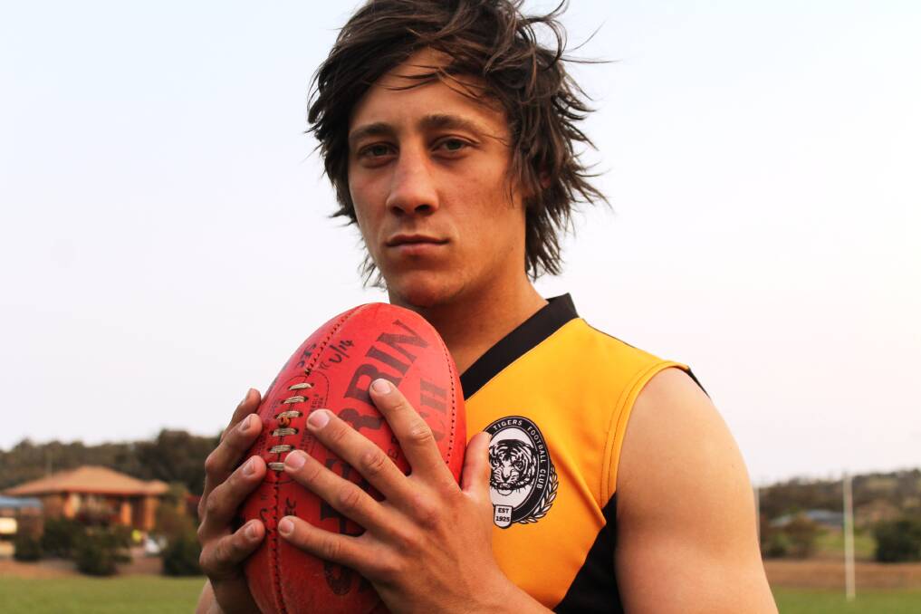 Queanbeyan midfielder Kaine Stevens has signed with SANFL club West Adelaide for the 2014 season. Photo: Andrew Johnston, Queanbeyan Age