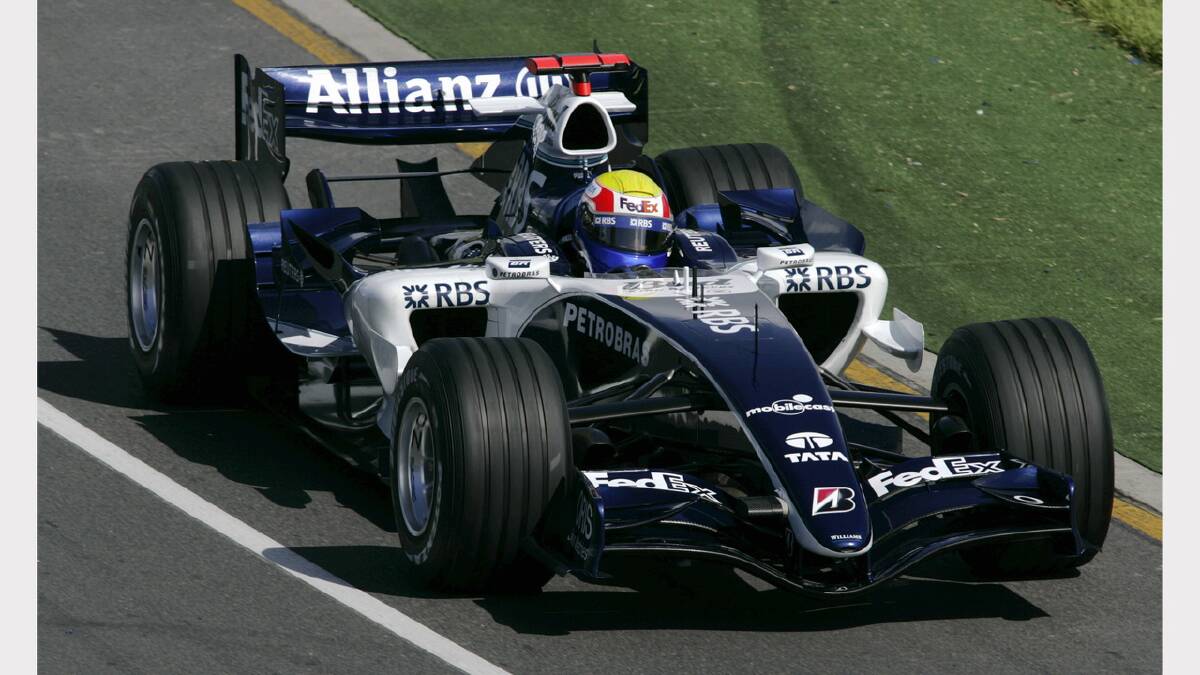 Mark Webber drives for Williams in 2006. Photo: Fairfax Media
