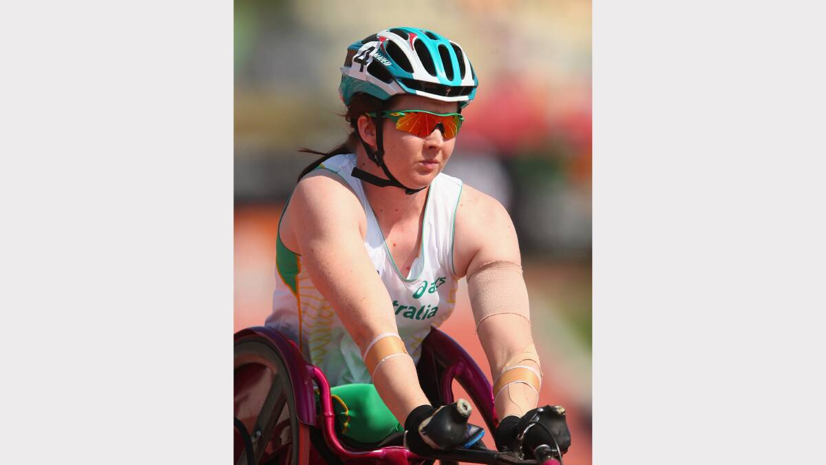 Wheelchair racer Angie Ballard was named Athletics Australia's Female Para-Athlete of the Year for 2013. Photo: Supplied