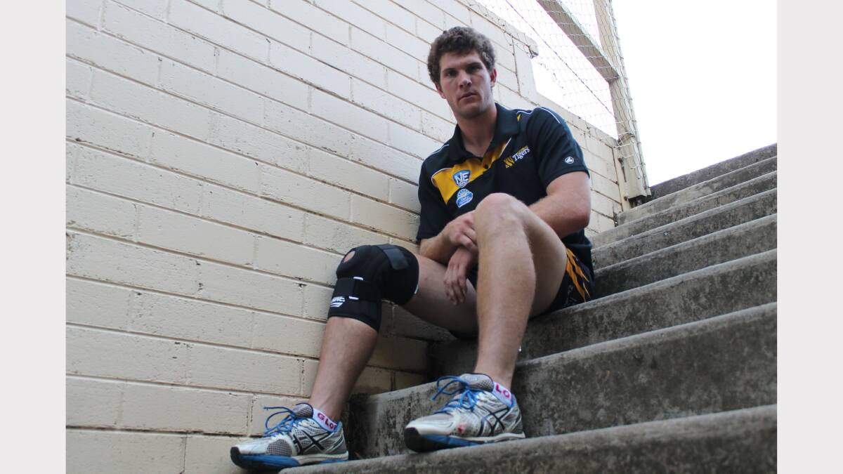 Queanbeyan Tigers defender Josh Bryce will miss the entire season after tearing his ACL at training last week. Photo: Andrew Johnston
