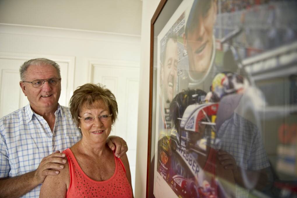 Mark Webber's parent's Alan and Diane reflect on their son's achievements ahead of his final Grand Prix last weekend. Photo: Canberra Times