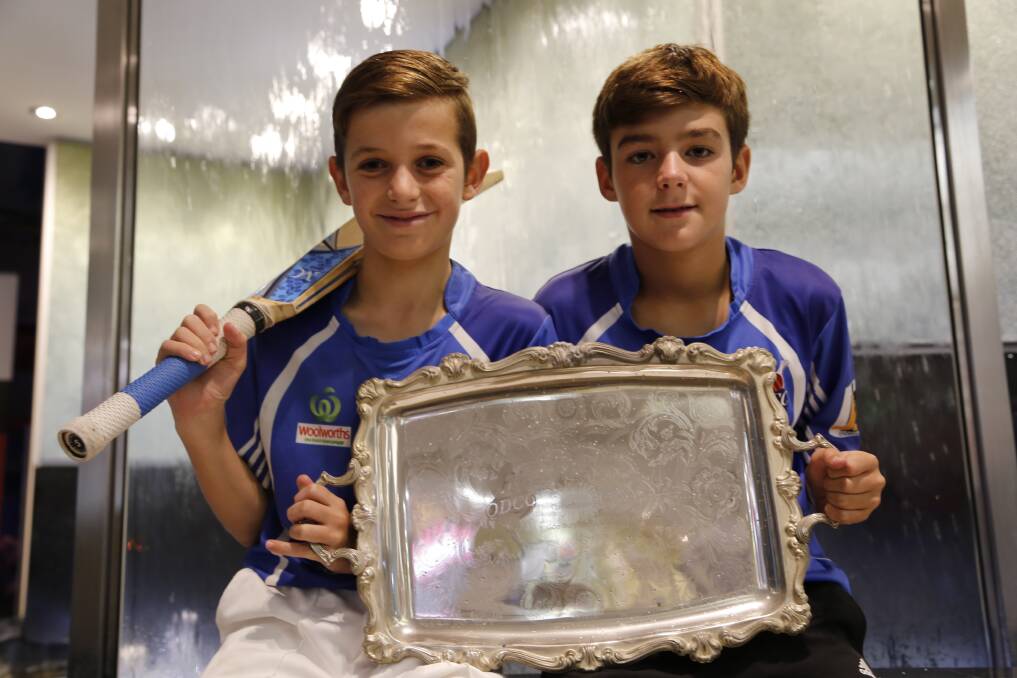 Juniors Harrison Palic and Sam Frost will be hoping to keep the inaugural Luke Bush Shield in Queanbeyan this weekend. Photo: Andrew Johnston, Queanbeyan Age