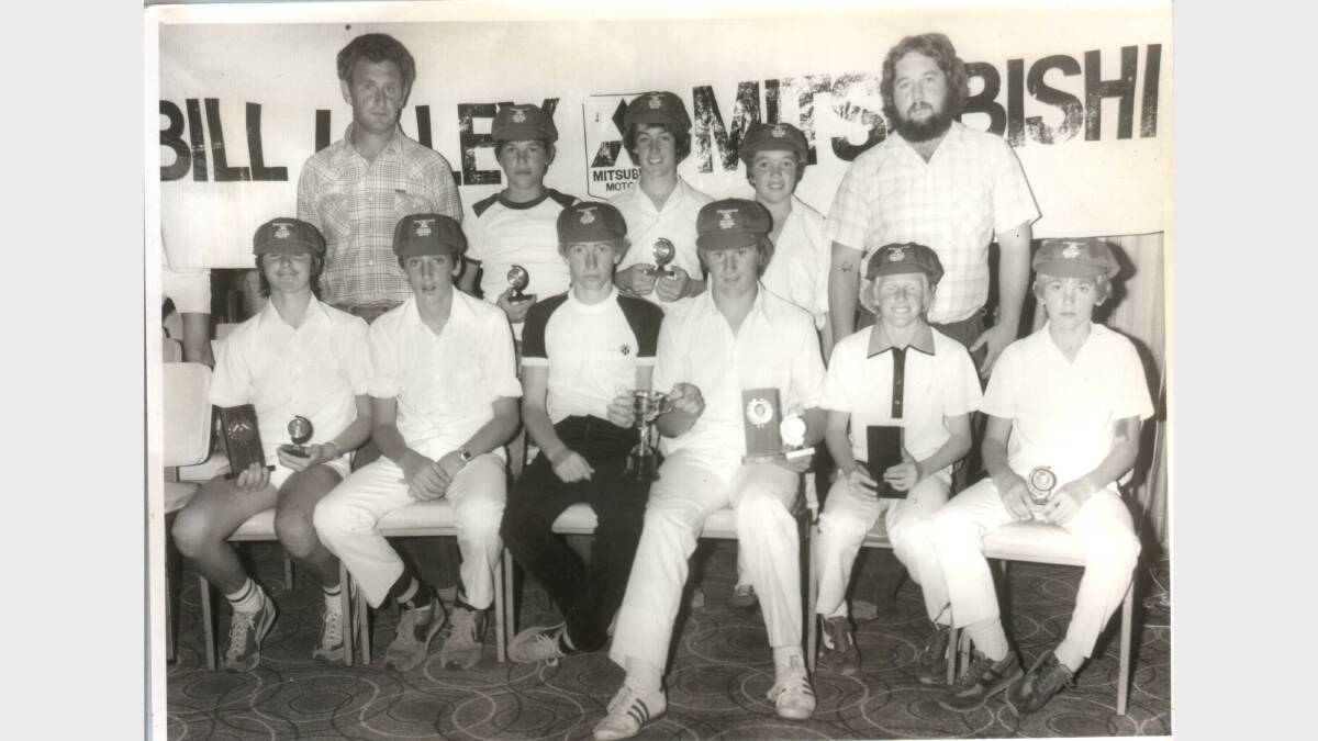 A young Michael Frost (pictured back row centre) is awarded at a Queanbeyan junior presentation event. 