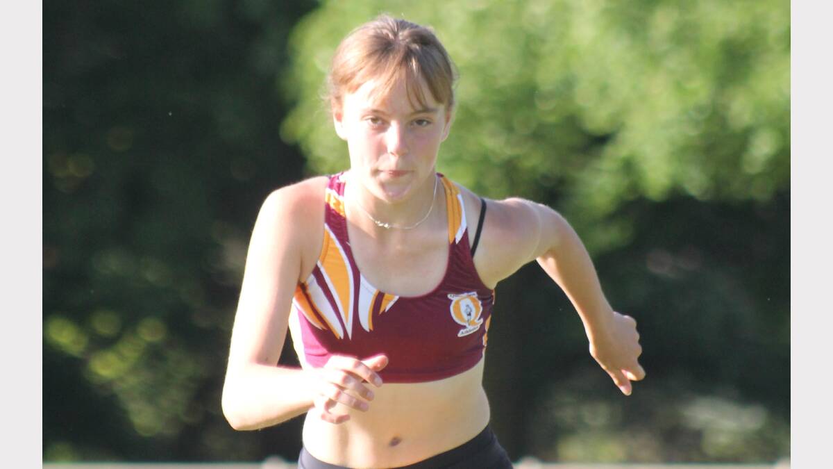 14-year-old Queanbeyan runner Cassie Hopkins will be one of the youngest runners in this year's Queanbeyan Gift. Photo: Andrew Johnston