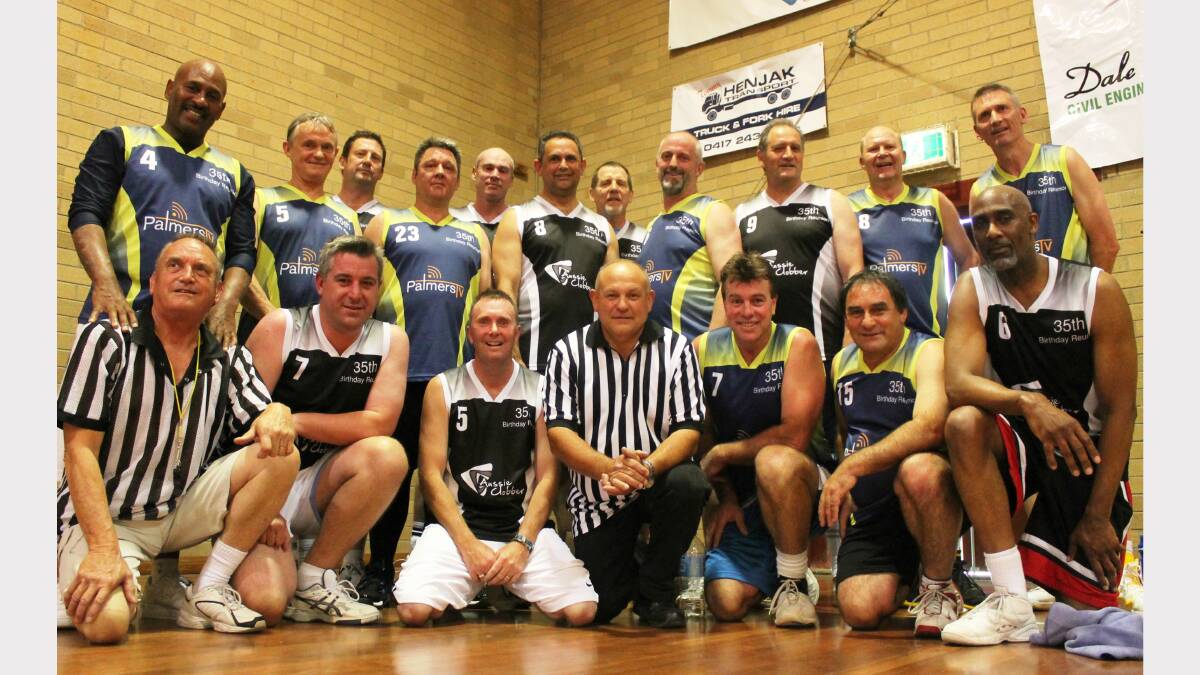 A host of former NBL and local basketball greats took to the court last Saturday to celebrate Queanbeyan Basketball's 35th anniversary. Photo: Andrew Johnston