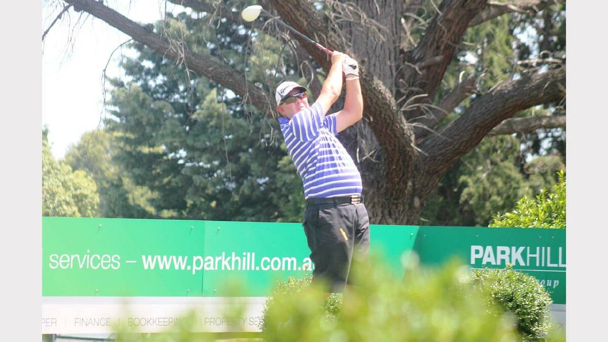 Adrian White in action during last Tuesday's Parkhill Pro Am. Photo: Andrew Johnston