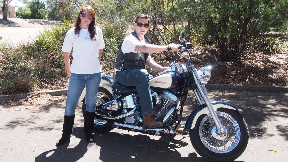 Queanbeyan siblings Jessica and Damien Holder have organised a motorcycle charity ride in honour of their late father Phillip 'Tubby' Holder who died from liver cancer. Photo: supplied.