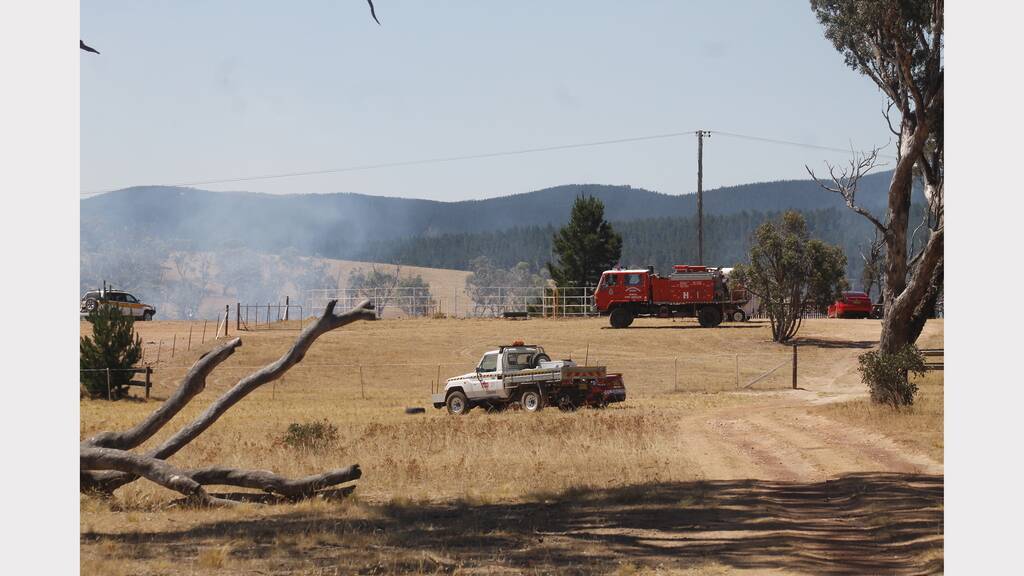 FIREFIGHTERS are battling a bushfire approximately five kilometres east of Queanbeyan on the fringe of Kowen Forest. (Photos: Kim Pham, Queanbeyan Age).