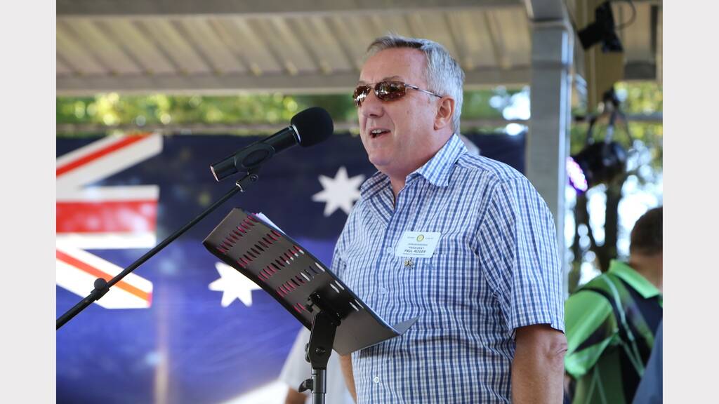 Paul Rogers accepts the Event of the Year Award on behalf of the Queanbeyan Combined Community Service Club. Photo: Kim Pham.