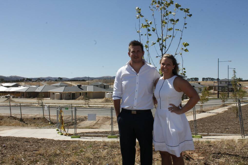 Future Googong residents Jon and Laura Stumbles say they're looking forward to moving into the new town.