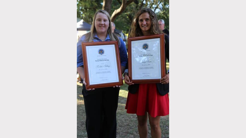 Queanbeyan Australia Day Awards - Young Citizen of the Year - Rochelle Shilling and Penny Slater.