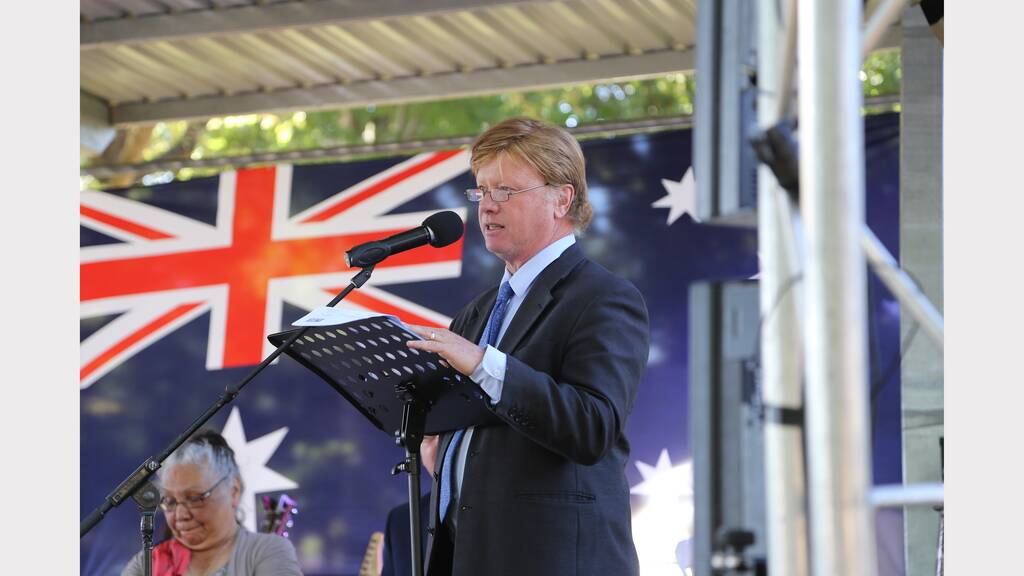 Queanbeyan Australia Day ambassador Thomas Faunce. A direct descendant of the town's first police magistrate Alured Tasker Faunce.