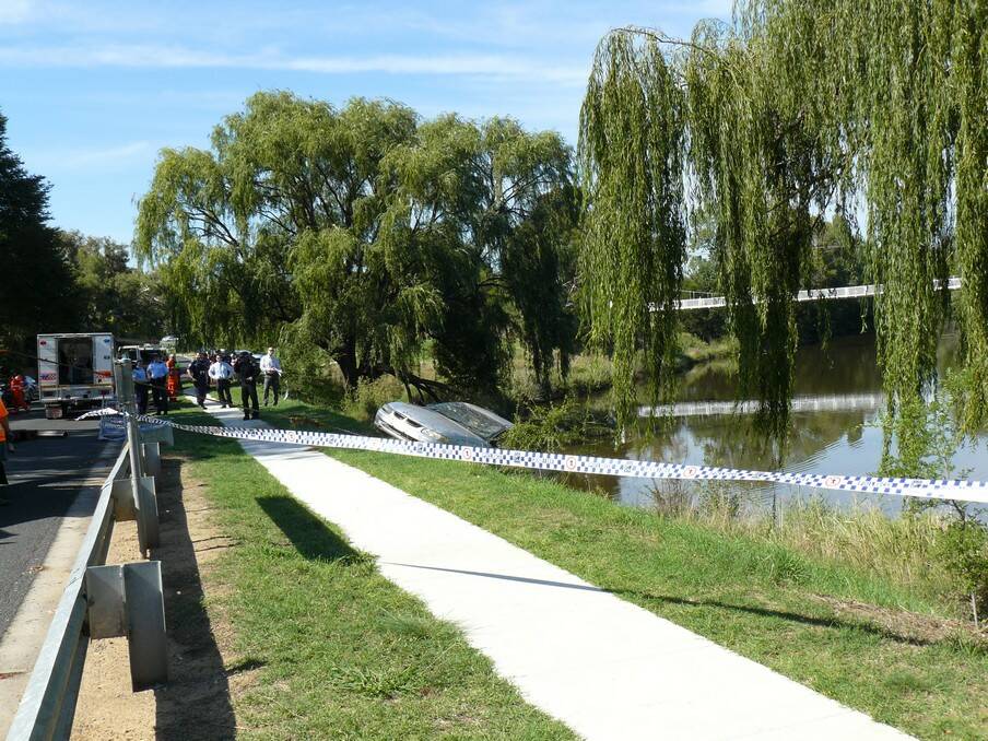 The vehicle being hauled out of the Queanbeyan River. Photo: supplied.