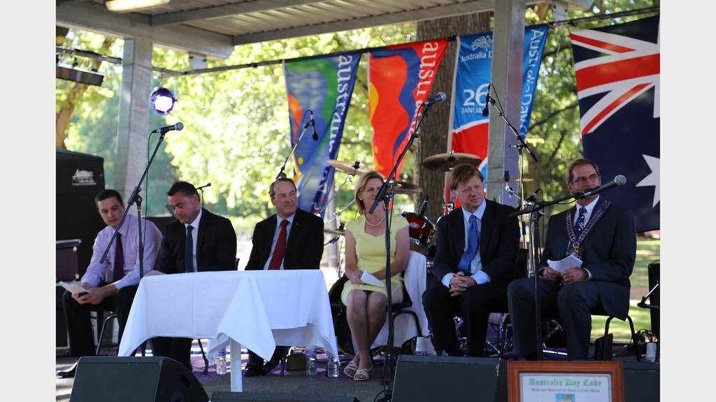 Special guests at the Queanbeyan Australia Day celebrations.