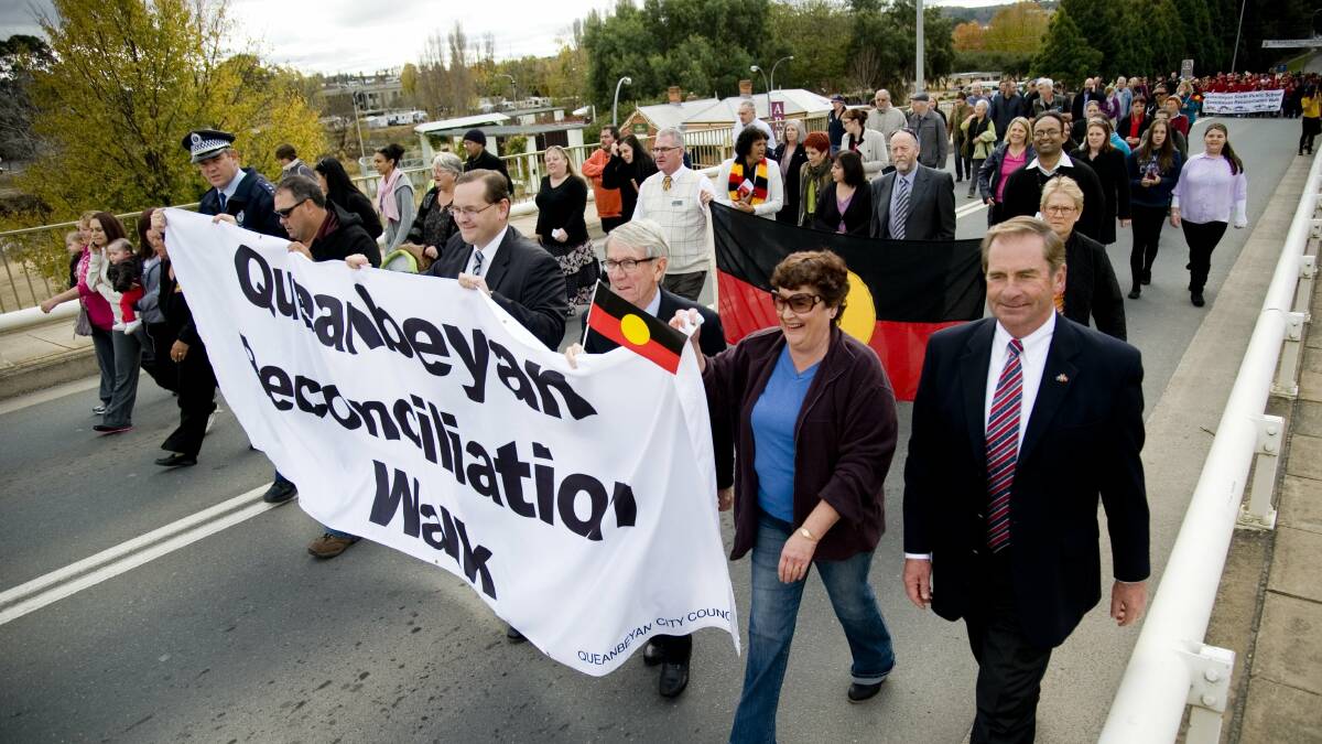 JOIN THE WALK: More than 1000 people joined the Reconciliation Walk last year. Photo: Elesa Kurtz