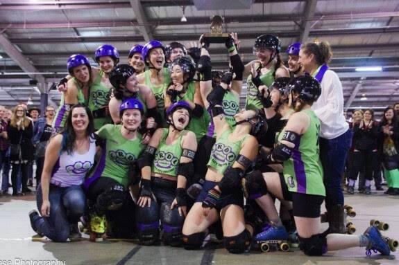 Vice City Rollers celebrating their big win