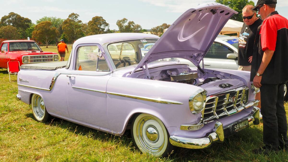 Vehicle bonnets will be propped and open with engines like this one on full display for the benefit of revheads, car lovers and vintage enthusiasts alike.