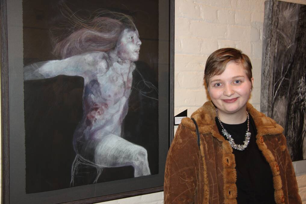 Merryn Sommerville, former recipient of the Basil Sellers Art Prize, with her winning entry "Ghosts I've Met".