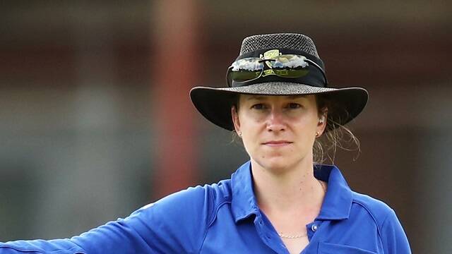 Umpire Claire Polosak will team with Eloise Sheridan as the on-field umpires for the Women's Big Bash League, this Sunday December 23, in Adelaide.