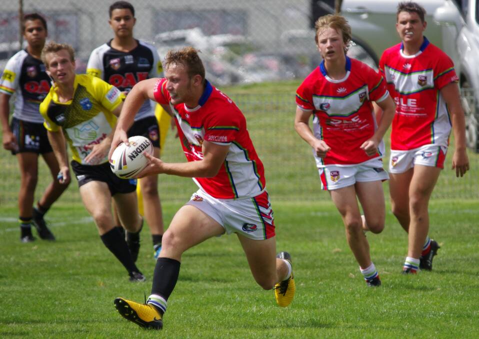 PRE - SEASON: Monaro Coltsw under 16s against Penrith Panthers in a game at the Workers Arena earlier this year. Photo: Darryl Fernance