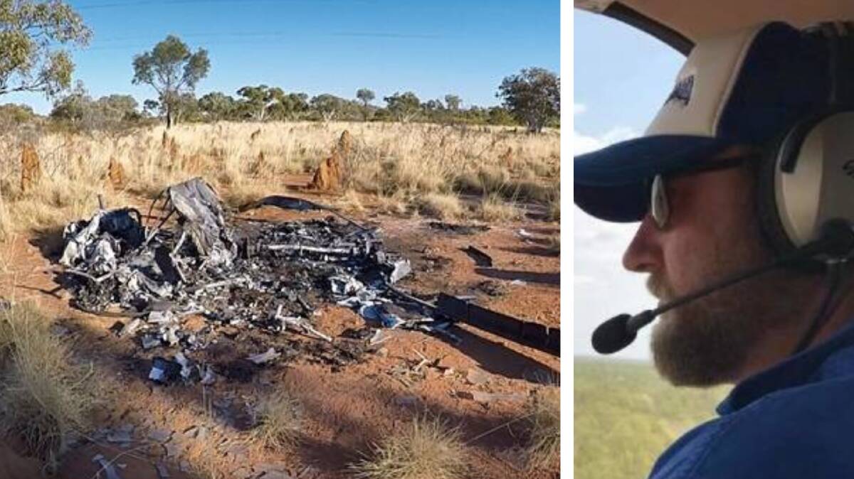  The wreckage site north west of Cloncurry which took Brent Acton's life. Photo: ATSB and supplied.
