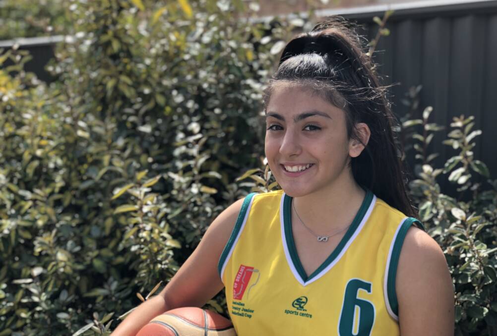 Karabar High School's Jasmyn Boutzos scored 25 points in the championship game representing Australian country basketball in New Zealand. Photo: Elliot Williams