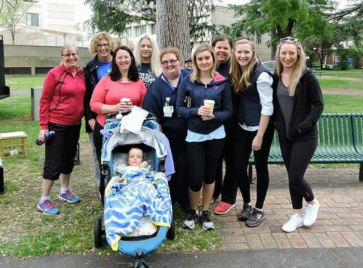 Midwives from Queanbeyan Hospital enjoy last year's Walk 4 Babies event. Photo: Supplied