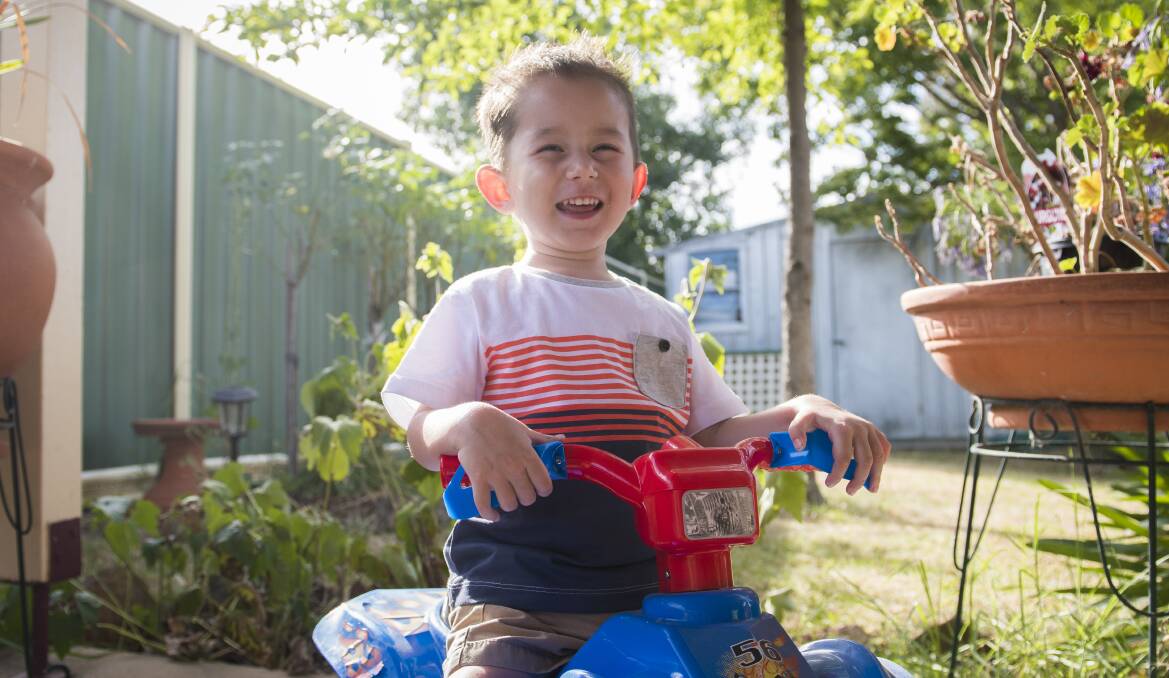 A drug called Spinraza could offer hope for sufferers, like William. Photo: Dion Georgopoulos