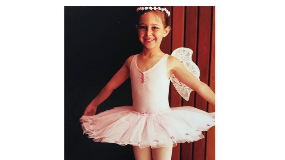 Little Dimity Azoury started her career at the Kim Harvey School of Dance in a little church hall in Queanbeyan. Photo: Supplied