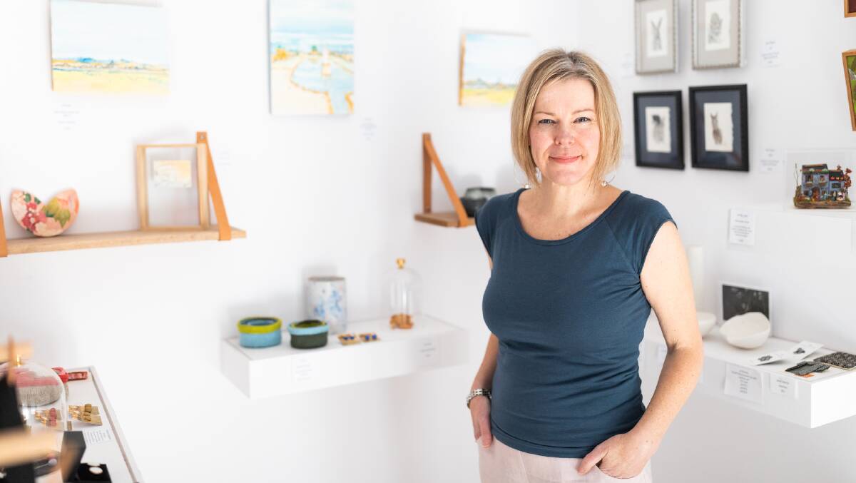 SUMMER OF ARTS: Gallery Of Small Things owner Anne Masters is looking forward to supporting the Canberra region's many wonderful artists. Photo: Supplied. 