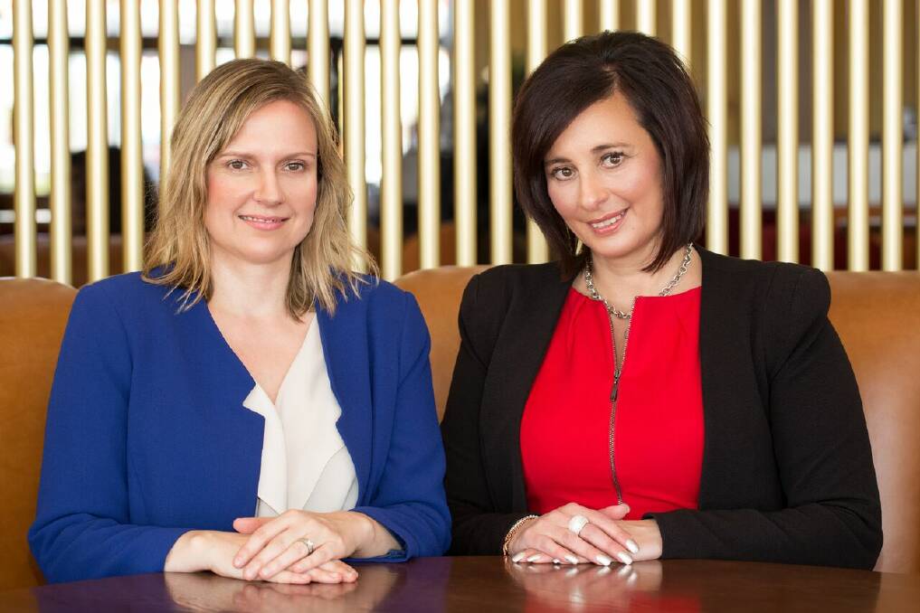 Family law: Anna Neilan (at left) and Lucy Stramandinoli (at right) opened their boutique practice in January 2017.