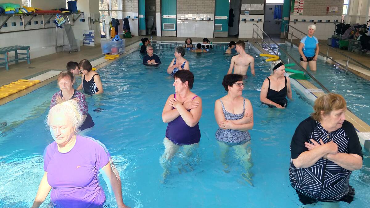 Arthritis ACT: Warm water exercise is offered in hydrotherapy pools across Canberra. Photo: Supplied.