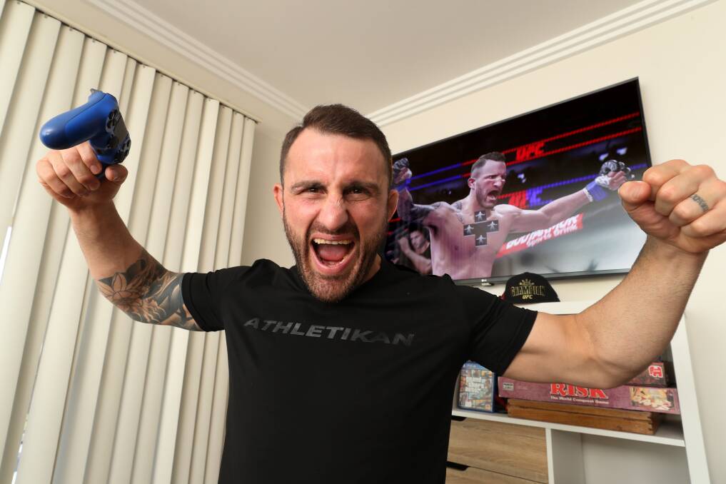 WINNERS ARE GRINNERS: UFC Featherweight world champion Alex Volkanovski now features as a playable character in EA Sports' UFC 4 computer game. Picture: Robert Peet