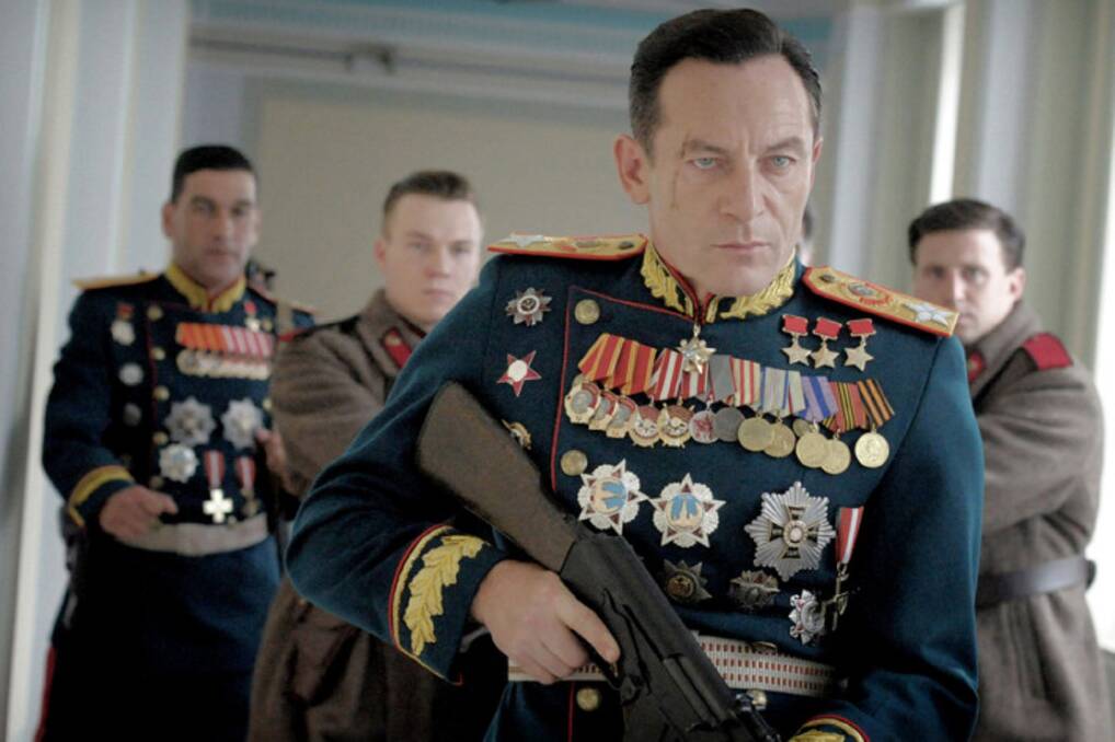 POWER PLAY: Jason Isaacs, as Georgy Zhukov, tries to take control following Stalin's funeral in the film that satirises his death.