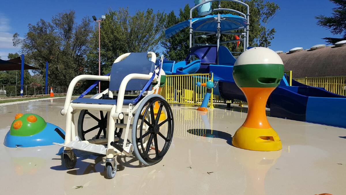 An amphibious wheelchair is now available at Q-One Aquatic Centre.