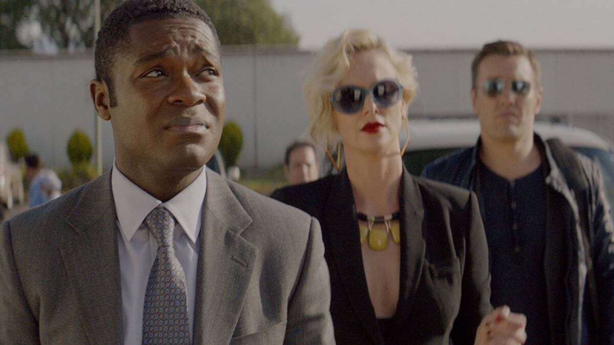 FALLING FLAT: David Oyelowo, Charlize Theron and Joel Edgerton star in a film that can't decide whether it's trying to be funny or serious, and that's its downfall.