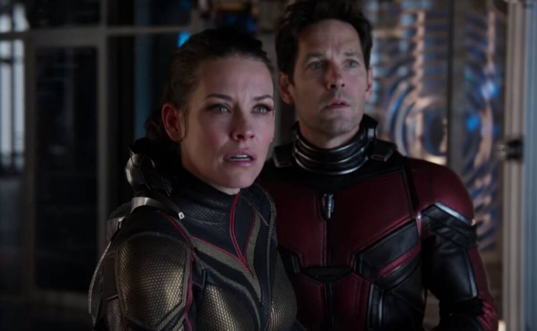 SMALL THINGS: As long as you don't expect anything to make sense, Ant Man (Paul Rudd) and The Wasp (Evangeline Lilley) make for a little entertainment.