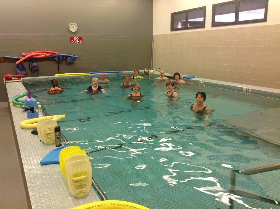The hydrotherapy pool.