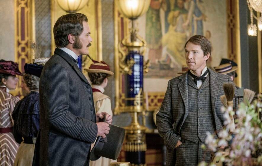 SWITCH CURRENTS: Thomas Edison (Benedict Cumberbatch) and George Westinghouse (Michael Shannon) battle for dominance in a tale about the era of enlightenment. 