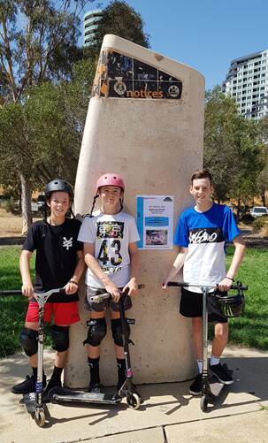 Scooter riders at the Gungahlin skatepark are looking forward to the ASA Scooter Competition on Saturday, February 8 in Woden.