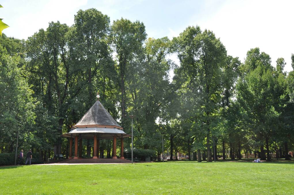 COOL PLACE: With tree plantings dating back many moons, Glebe Park reflects the character of a traditional English common, with elms and towering oaks.