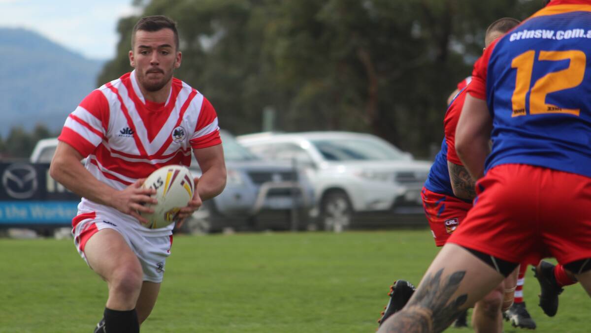 Duck and weave: Zac Patch on the field for Monaro during their semi-final clash against Illawarra in 2018, which the Colts won comfortably. Photo: Zac Lowe.