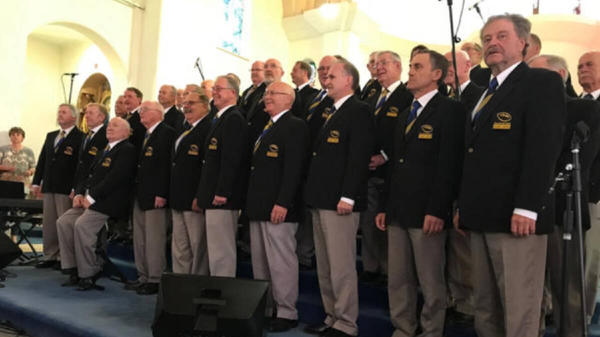 Performing: The Australian Rugby Choir performed in Harden in October, and have performed at prestigious venues all over the world including New York and London. Photo: Australian Rugby Choir. 