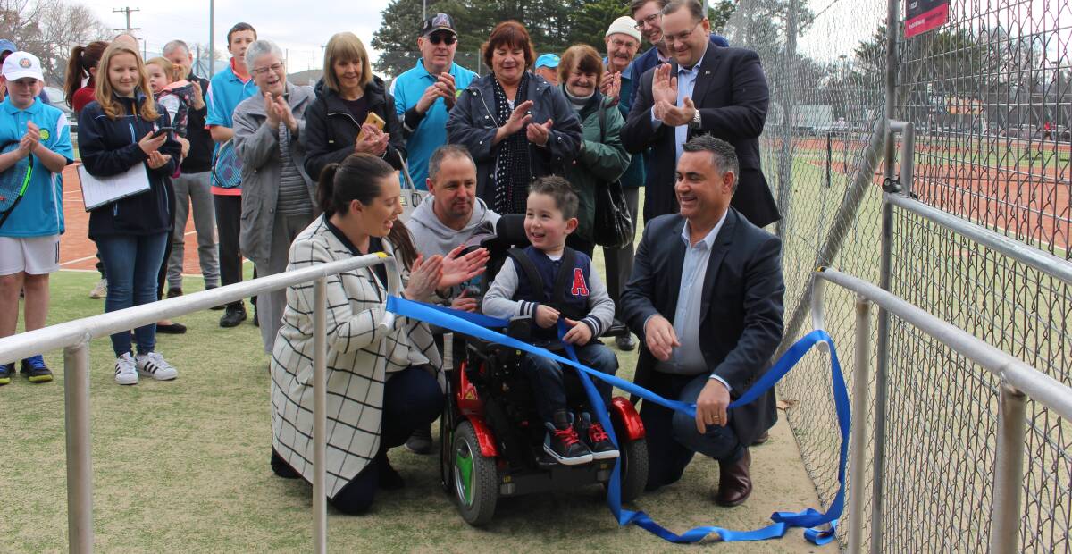 Open: William McLennan opens the disability access features at QPTC. Photo: Supplied.