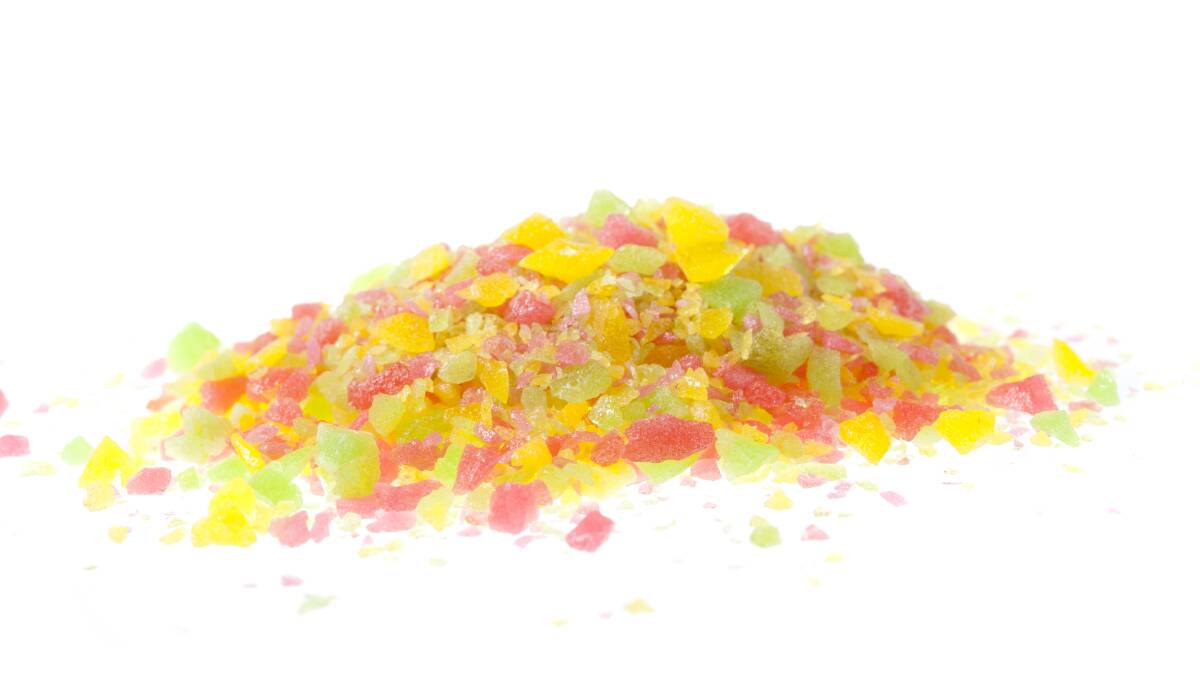 Popping candy is typically a mixture of sugar and tiny pressurised bubbles of a gas, usually carbon dioxide. Picture: Shutterstock.