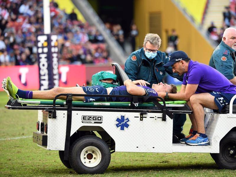 Melbourne fullback Ryan Papenhuyzen was the victim of a high shot in the Storm's NRL victory.