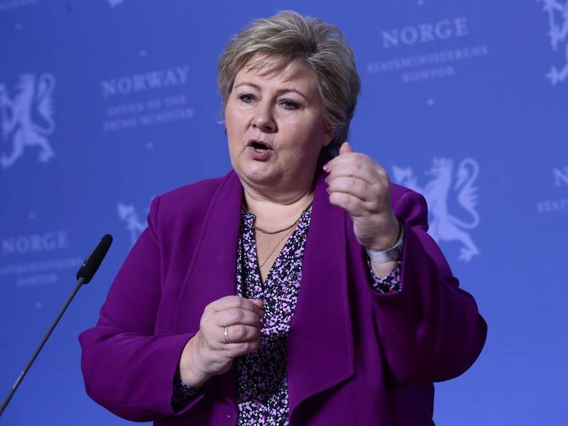 Norway PM Erna Solberg has announced a tightening of restrictions on people coming into the country.