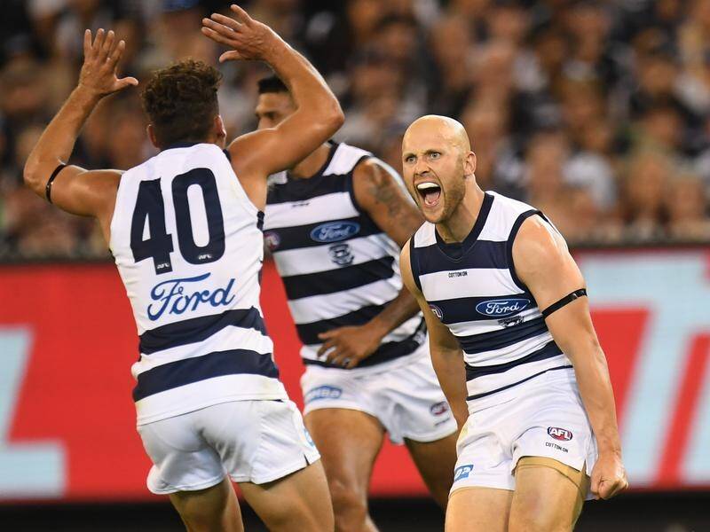 Geelong has edged a tight AFL clash with last year's beaten finalists Collingwood at the MCG.