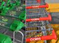 Coles and Woolworths account for an estimated two-thirds of the food retail sector. (Dan Himbrechts, Darren England/AAP PHOTOS)